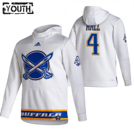 Lapsille NHL Buffalo Sabres Taylor Hall 4 2020-21 Reverse Retro Pullover Hooded Sweatshirt